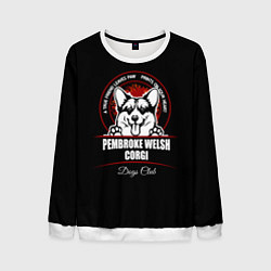 Свитшот мужской Вельш-Корги Пемброк Corgi, цвет: 3D-белый