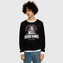 Свитшот мужской Кокер-Спаниель Cocker Spaniel, цвет: 3D-белый — фото 2