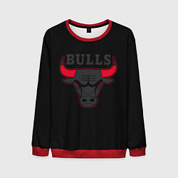 Свитшот мужской CHICAGO BULLS ЧИКАГО БУЛЛС ЯРОСТЬ БЫКА, цвет: 3D-красный