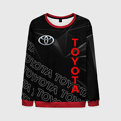 Свитшот мужской TOYOTA SPORT ГЕОМЕТРИЯ, цвет: 3D-красный