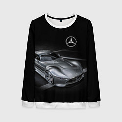 Свитшот мужской Mercedes-Benz motorsport black, цвет: 3D-белый