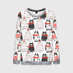 Мужской свитшот НОВОГОДНИЕ КОТИКИ 2022