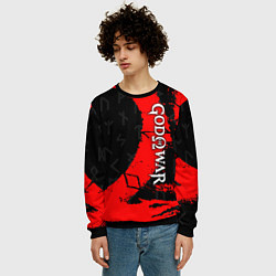 Свитшот мужской GOD OF WAR СИМВОЛ КРАТОСА, цвет: 3D-черный — фото 2