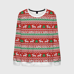 Мужской свитшот Deer Christmas Pattern