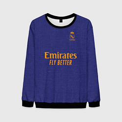 Свитшот мужской Real Madrid Benzema 9 Viola Theme, цвет: 3D-черный