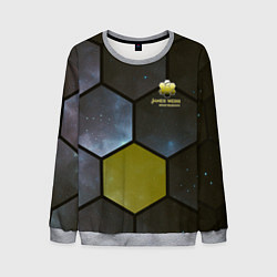 Свитшот мужской JWST space cell theme, цвет: 3D-меланж