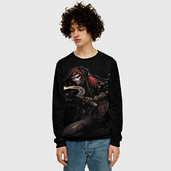 Свитшот мужской The Grim Buffoon, цвет: 3D-черный — фото 2