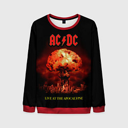 Свитшот мужской Live at the Apocalypse - ACDC, цвет: 3D-красный