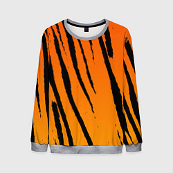 Свитшот мужской Шкура тигра диагональ, цвет: 3D-меланж