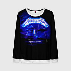 Свитшот мужской Ride the Lightning - Metallica, цвет: 3D-белый