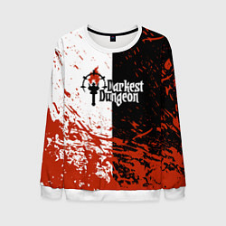 Мужской свитшот Darkest Dungeon DD Black White Logo