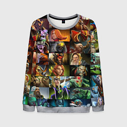 Свитшот мужской HEROES DOTA 2 ПЕРСОНАЖИ ДОТА 2, цвет: 3D-меланж