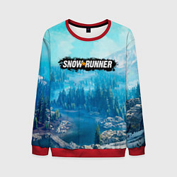 Мужской свитшот SnowRunner СноуРаннер логотип