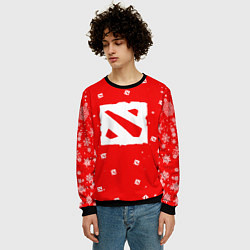 Свитшот мужской НОВОГОДНИЙ ДОТА 2 НОВЫЙ ГОД DOTA 2, цвет: 3D-черный — фото 2