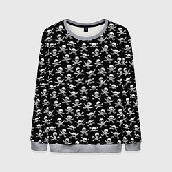 Свитшот мужской Roger skull, цвет: 3D-меланж