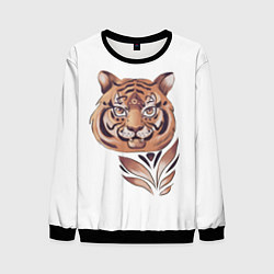 Свитшот мужской Тигр, принт, цвет: 3D-черный