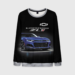 Свитшот мужской Chevrolet Camaro ZL1 Motorsport, цвет: 3D-меланж