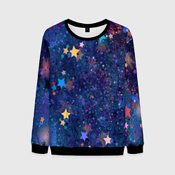 Свитшот мужской Звездное небо мечтателя, цвет: 3D-черный