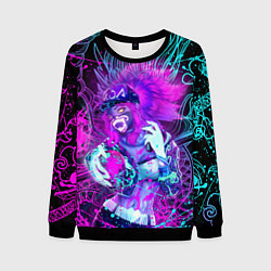 Мужской свитшот KDA NEON DRAGON LEAGUE OF LEGENDS, НЕОНОВЫЕ БРЫЗГИ