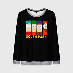 Мужской свитшот South Park - Южный парк главные герои