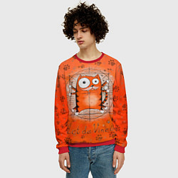 Свитшот мужской Kot da Vinci, цвет: 3D-красный — фото 2