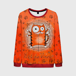 Свитшот мужской Kot da Vinci, цвет: 3D-красный