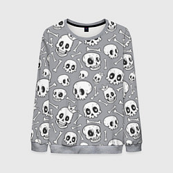 Свитшот мужской Skulls & bones, цвет: 3D-меланж
