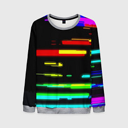 Свитшот мужской Color fashion glitch, цвет: 3D-меланж