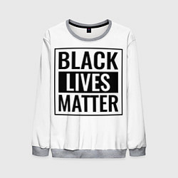 Свитшот мужской Black Lives Matters, цвет: 3D-меланж
