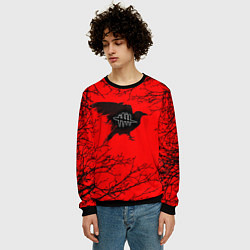 Свитшот мужской Dead by Daylight ворон, цвет: 3D-черный — фото 2