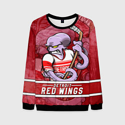 Мужской свитшот Детройт Ред Уингз, Detroit Red Wings Маскот