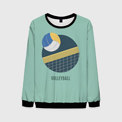 Свитшот мужской Volleyball Спорт, цвет: 3D-черный