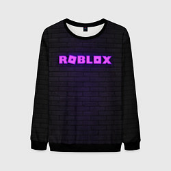 Свитшот мужской ROBLOX NEON LOGO ИГРА РОБЛОКС, цвет: 3D-черный