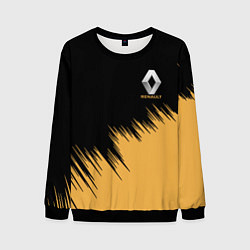 Свитшот мужской Renault текстура, цвет: 3D-черный