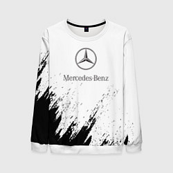 Свитшот мужской Mercedes-Benz - White texture, цвет: 3D-белый