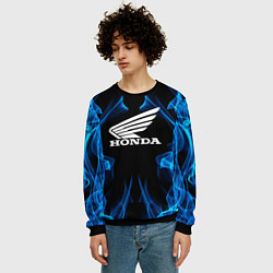 Свитшот мужской Honda Fire, цвет: 3D-черный — фото 2