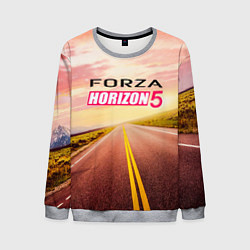 Свитшот мужской Закат Forza Horizon 5, цвет: 3D-меланж