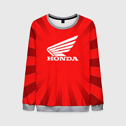 Мужской свитшот Honda красные линии