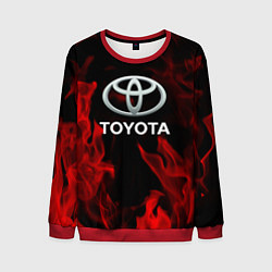 Свитшот мужской Toyota Red Fire, цвет: 3D-красный