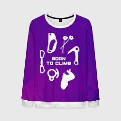 Мужской свитшот Рожден, чтобы лазить по скалам