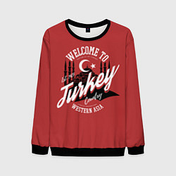 Свитшот мужской Турция - Turkey, цвет: 3D-черный