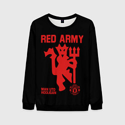 Свитшот мужской Manchester United Red Army Манчестер Юнайтед, цвет: 3D-черный