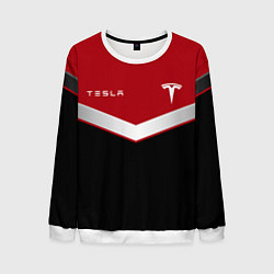 Свитшот мужской ФОРМА КОМПАНИИ - TESLA RED, цвет: 3D-белый