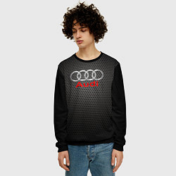 Свитшот мужской Audi карбон, цвет: 3D-черный — фото 2