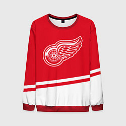 Свитшот мужской Detroit Red Wings, Детройт Ред Уингз Диагональные, цвет: 3D-красный