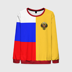 Свитшот мужской Имперское знамя ТРИКОЛОР, цвет: 3D-красный