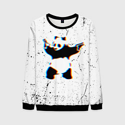 Мужской свитшот Banksy Panda with guns Бэнкси