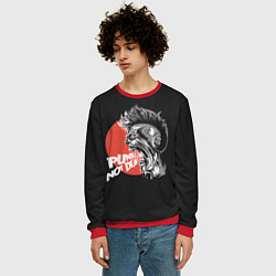 Свитшот мужской PUNKS NOT DEAD - Панк, цвет: 3D-красный — фото 2