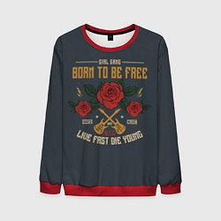 Свитшот мужской HARD MUSIC, цвет: 3D-красный