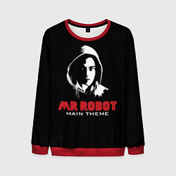Свитшот мужской MR ROBOT Хакер, цвет: 3D-красный